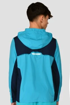 Junior Speed Windbreaker - Midnight Blue/Maya Blue -Montirex SPEED WINDBREAKER MIDNIGHT BLUE MAYA BLUE close back