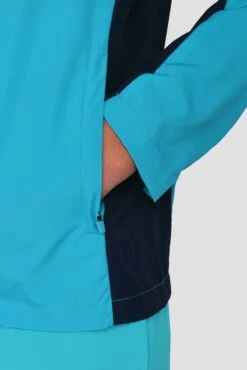 Junior Speed Windbreaker - Midnight Blue/Maya Blue -Montirex SPEED WINDBREAKER MIDNIGHT BLUE MAYA BLUE sleeve detail