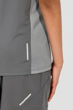 Junior Sprint T-Shirt - Cement Grey/Platinum Grey -Montirex SPRINT TEE CEMENT GREY PLATINUM GREY back reflective