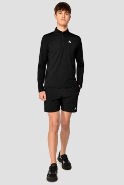 Junior Speed 1/4 Zip - Black -Montirex Speed 1 4 Zip Black Full Front