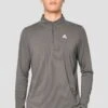 Junior Speed 1/4 Zip - Cement Grey -Montirex Speed1 4Zip CementGrey CloseFront