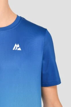 Junior Track Fade T-Shirt - Cobalt/Maya Blue -Montirex TRACK FADE TEE COBALT MAYA BLUE logo