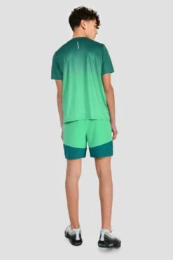 Junior Track Fade T-Shirt - Deep Sea/Mountain Meadow -Montirex TRACK FADE TEE DEEP SEA MOUNTAIN MEADOW back