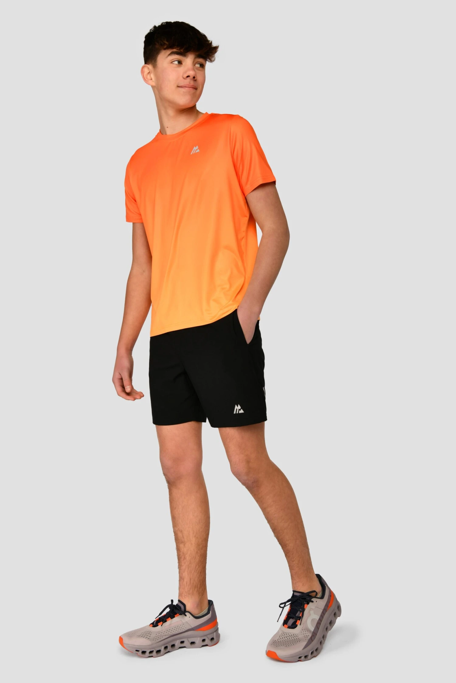 Junior Track Fade T-Shirt - Fiery Orange/Ember 5 Junior Track Fade T-Shirt - Fiery Orange/Ember - Image 3