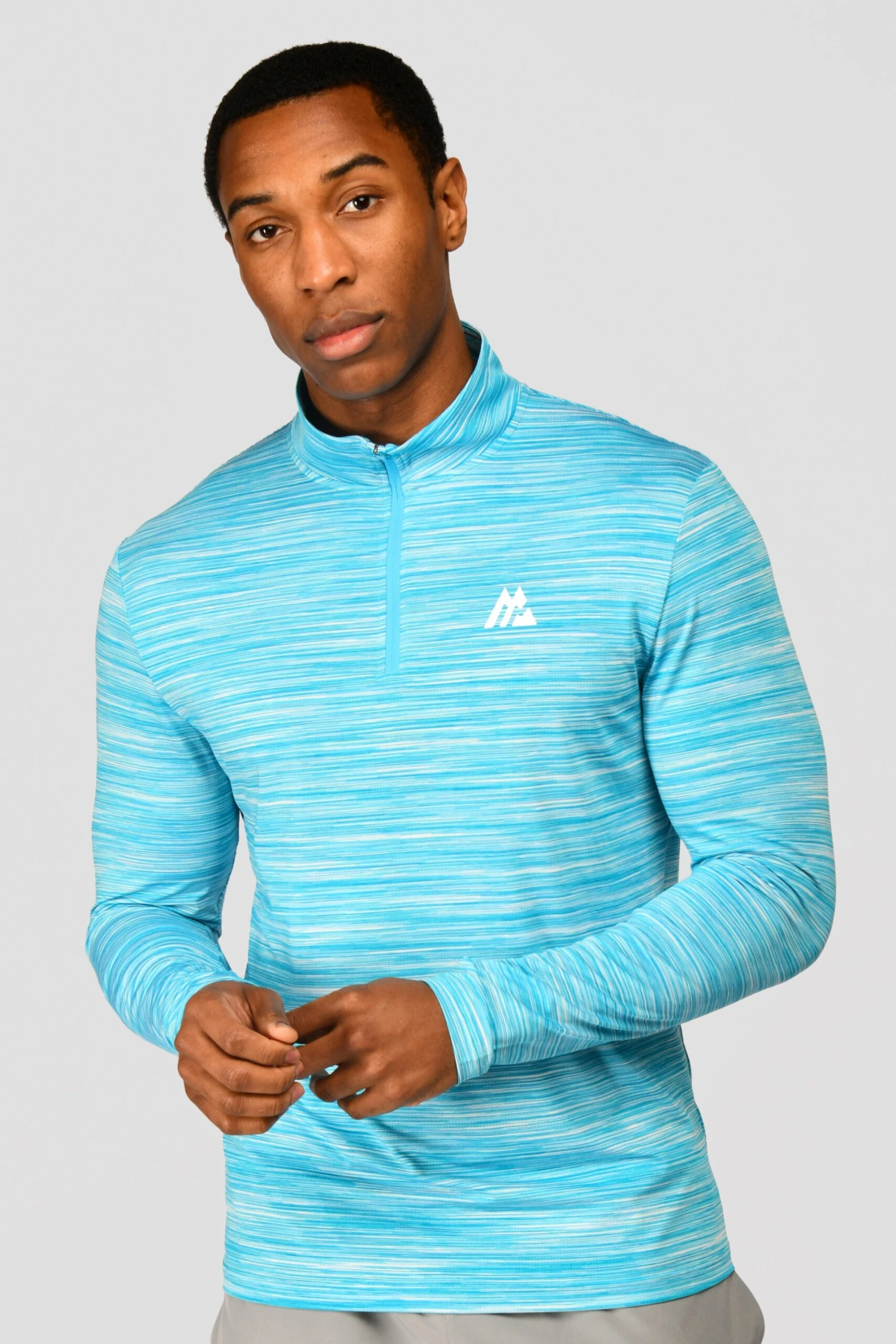 Trail 2.0 1/4 Zip - Neon Blue/White 3 Trail 2.0 1/4 Zip - Neon Blue/White