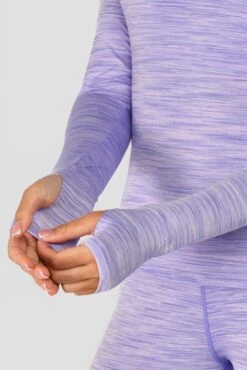 Women's Trail 2.0 1/4 Zip - Lilac Multi -Montirex TRAIL 2.0 1 4 ZIP LILAC BLOOM MAGNOLIA PEARLY HEATHER AMETHYST sleeve detail