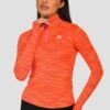 Women's Trail 2.0 1/4 Zip - Neon Pink/Orange/Red Multi -Montirex TRAIL 2.0 1 4 ZIP MAGENTA LAVA SAFETY ORANGE EMBER close front