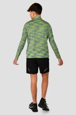 Junior Trail 2.0 1/4 Zip - Neon Blue/Lime -Montirex TRAIL 2.0 1 4 ZIP NEON BLUE AZURE BLUE LIME FROST back
