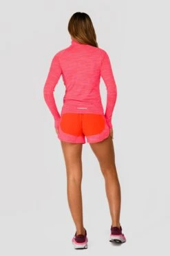 Women's Trail 2.0 1/4 Zip - Neon Pink/Red -Montirex TRAIL 2.0 1 4 ZIP NEON PINK MAGENTA PINK PUNCH SHOCKING PINK FIESTA RED FULLBACK