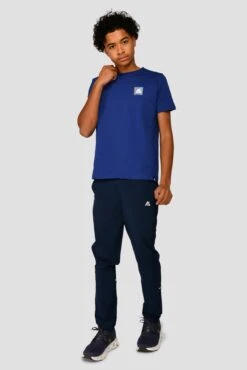 Junior Trail Box T-Shirt - Marine Blue -Montirex TRAIL BOX TEE MARINE BLUE full front