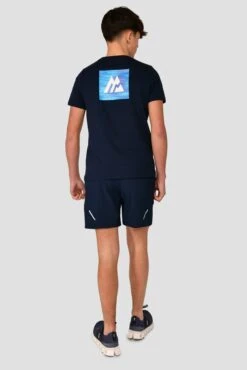 Junior Trail Box T-Shirt - Midnight Blue -Montirex TRAIL BOX TEE MIDNIGHT BLUE back