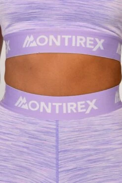 Trail Icon Bra Top - Lilac Multi -Montirex TRAIL ICON BRA TOP LILAC BLOOM MAGNOLIA PEARLY HEATHER AMETHYST banddetail
