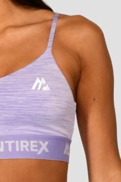Trail Icon Bra Top - Lilac Multi -Montirex TRAIL ICON BRA TOP LILAC BLOOM MAGNOLIA PEARLY HEATHER AMETHYST logo detail