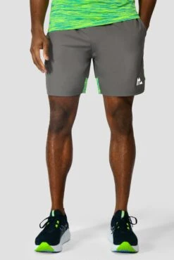 Trail Panel 2.0 Short - Grey/OG Neon/Green 11 Trail Panel 2.0 Short - Grey/OG Neon/Green -Montirex TRAIL PANEL 2.0 SHORT CEMENT GREY OG NEON PERSIAN GREEN NEON BLUE front