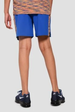 Junior Trail Panel Short - Cobalt/Neon Orange/Lime/Blue 12 Junior Trail Panel Short - Cobalt/Neon Orange/Lime/Blue -Montirex TRAIL PANEL SHORT COBALT SAFETY ORANGE LIME FROST back