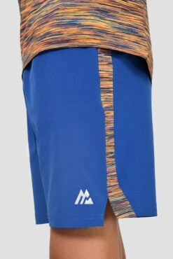 Junior Trail Panel Short - Cobalt/Neon Orange/Lime/Blue 15 Junior Trail Panel Short - Cobalt/Neon Orange/Lime/Blue -Montirex TRAIL PANEL SHORT COBALT SAFETY ORANGE LIME FROST detail