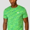 Trail 2.0 T-Shirt - OG Neon/Green -Montirex TRAIL TEE OG NEON PERSIAN GREEN NEON BLUE close front