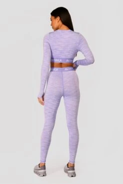 Trail Icon Long Sleeve Crop Top - Lilac Multi -Montirex TRAILICONLSCROP LILACBLOOM MAGNOLIA PEARLYHEATHER AMETHYST back