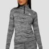 Trail 2.0 1/4 Zip - Black/Grey Multi -Montirex Trail 1 4 Zip GREY BLACK WHITE Close Front