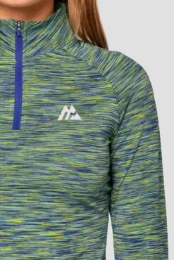 Trail 2.0 1/4 Zip - Green/Blue Multi -Montirex Trail1 4Zip BLUE GREEN CAPRI Close
