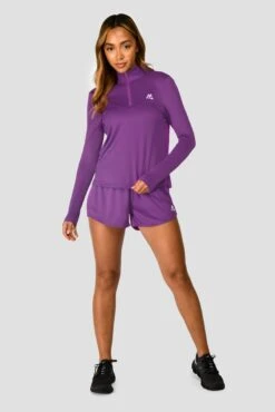 Women's Vital 1/4 Zip - Electric Purple -Montirex VITAL 1 4 ZIP ELECTRIC PURPLE front